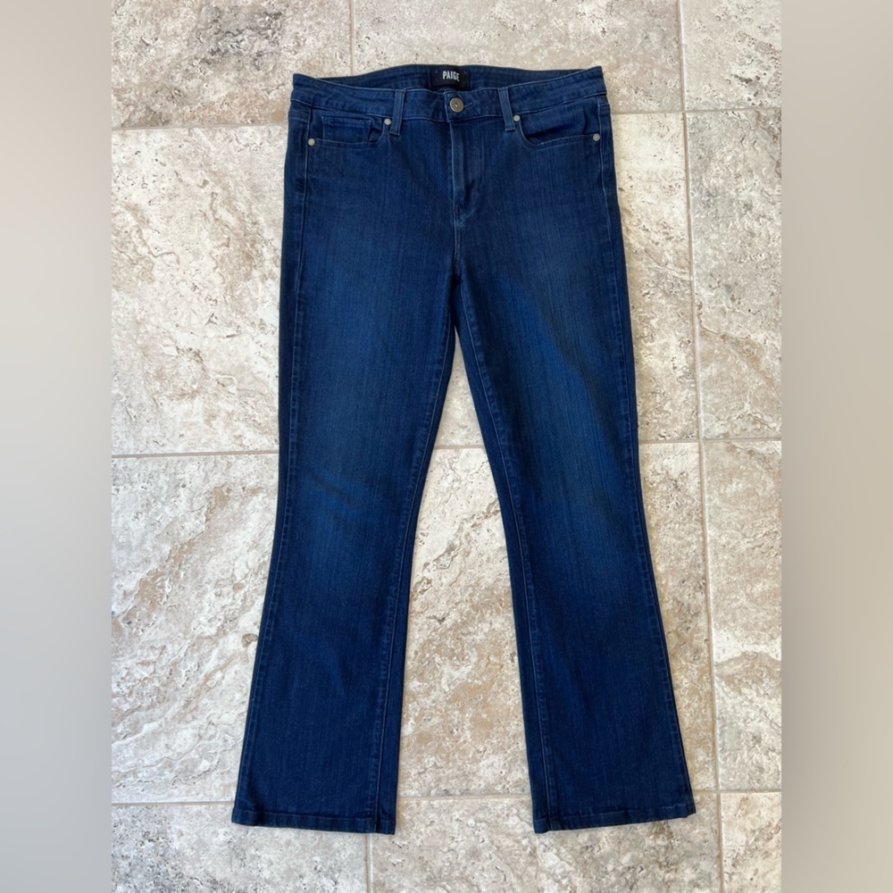 Paige Manhattan High Rise Manhattan Bootcut Jean in Lana, size 32